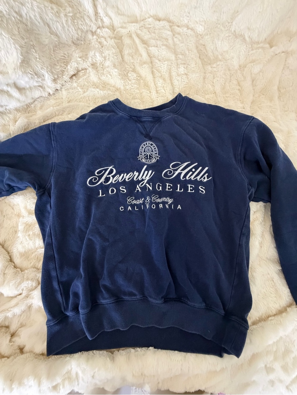 Aeropostale Navy Blue Beverly Hills Crewneck Sweatshirt